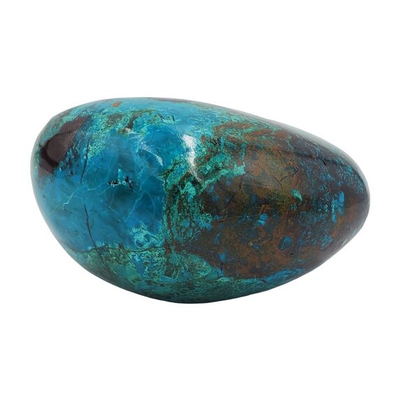 368g 1840ct Peruvian Chrysocolla Polished Mineral Rock Tumbled Stone Green Blue - Picture 9 of 13